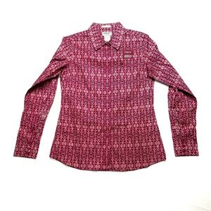NWOT Ariat Kirby Fitted Stretch Soutwest Magenta Pink Brown Women's M